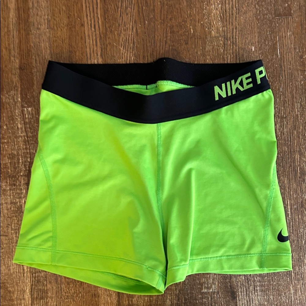 Nike Women's Bright Green Athletic Shorts
